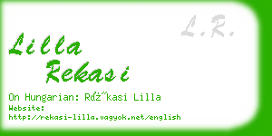 lilla rekasi business card